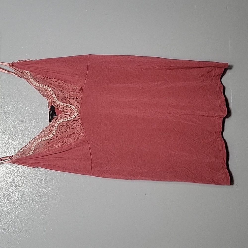 Tahari Tank Top Blouse Dusty Rose Size Large